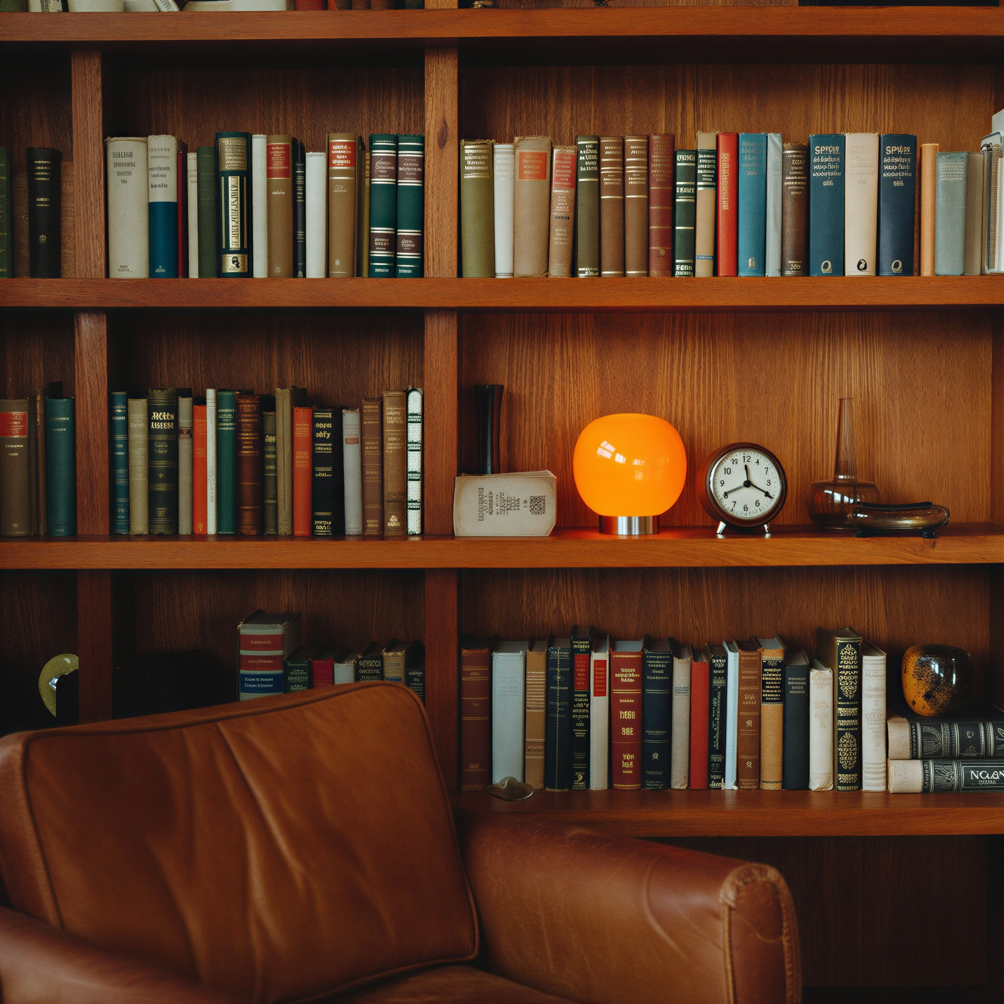 Sänglampa LED dimbar – Orange glaskupa – 5V – Inomhus