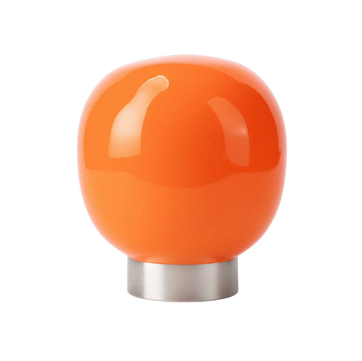 Sänglampa LED dimbar – Orange glaskupa – 5V – Inomhus
