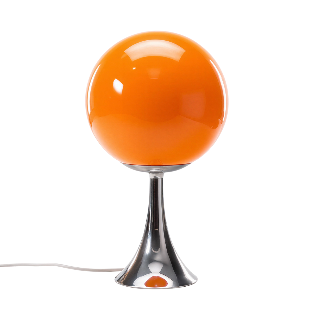 Bordslampa i glas – Dimbar LED globlampa – 3 ljuslägen – 26 cm – Sänglampa inomhus