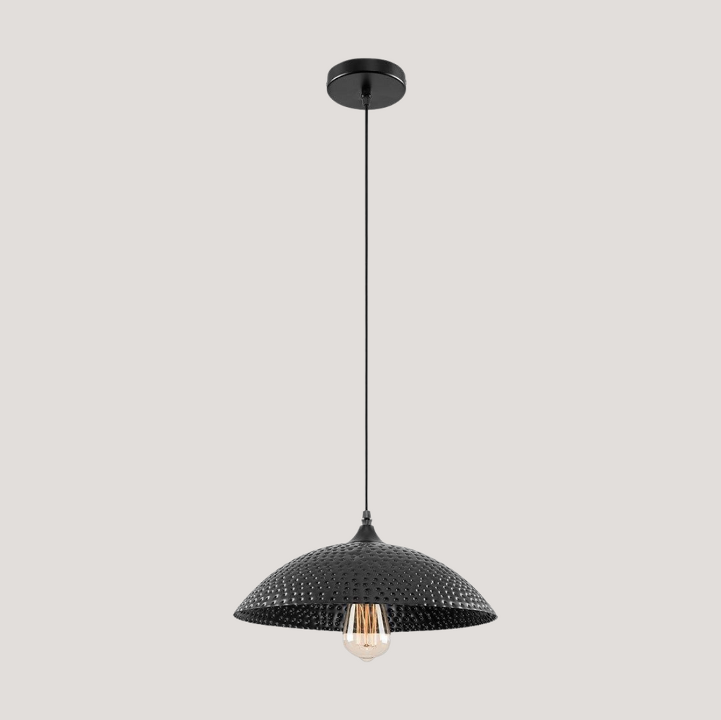 Loftlampe i metal | Dæmpbar E27 pendellampe med varmt lys