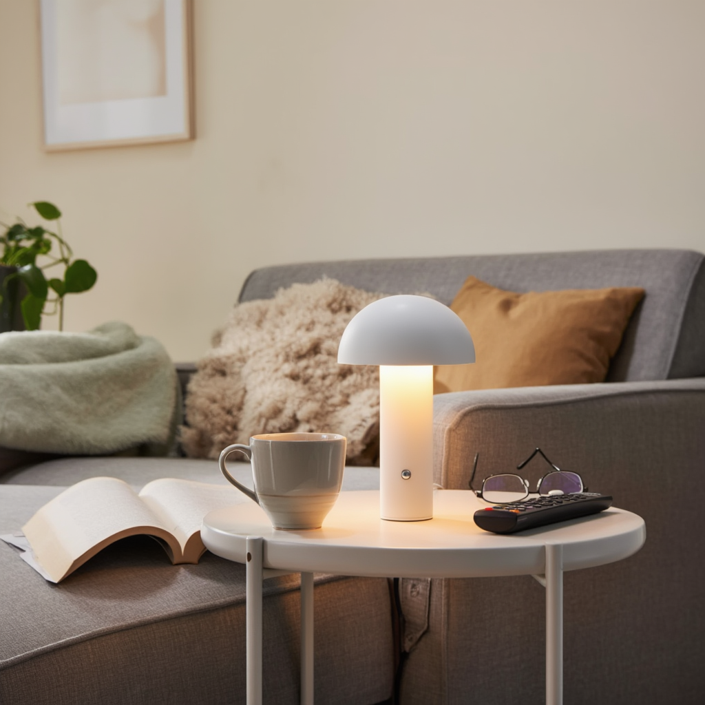 Trådløs LED-bordlampe i aluminium | Dæmpbar og genopladelig