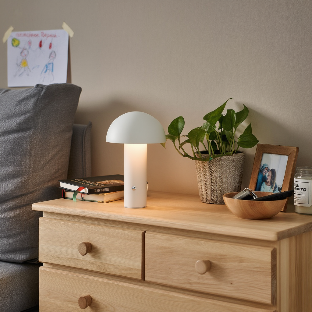 Trådløs LED-bordlampe i aluminium | Dæmpbar og genopladelig