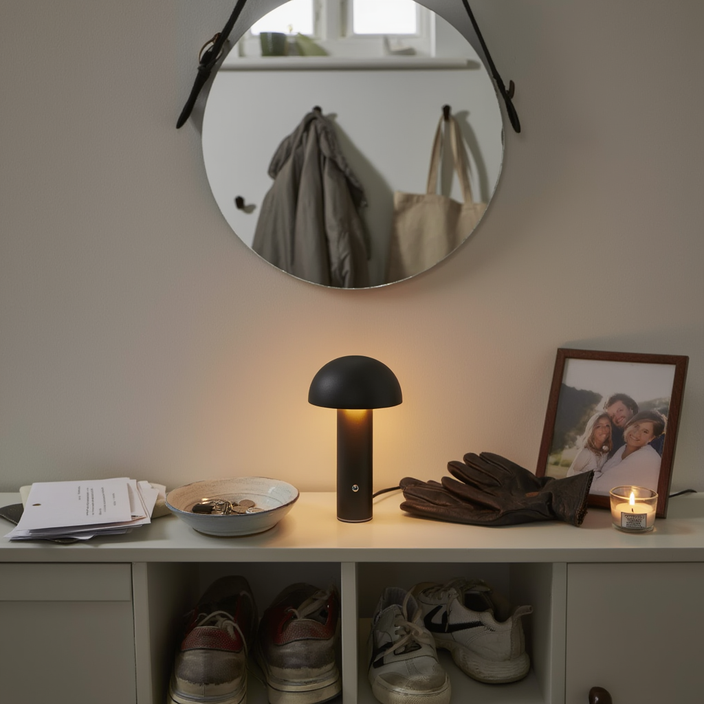 Trådløs LED-bordlampe i aluminium | Dæmpbar og genopladelig