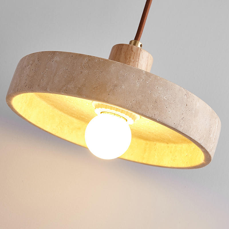 Loftlampe i sten | Rund E27 loftlampe