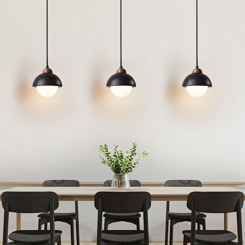Loftlampe i sten og glas | G9 pendellampe med varmt lys