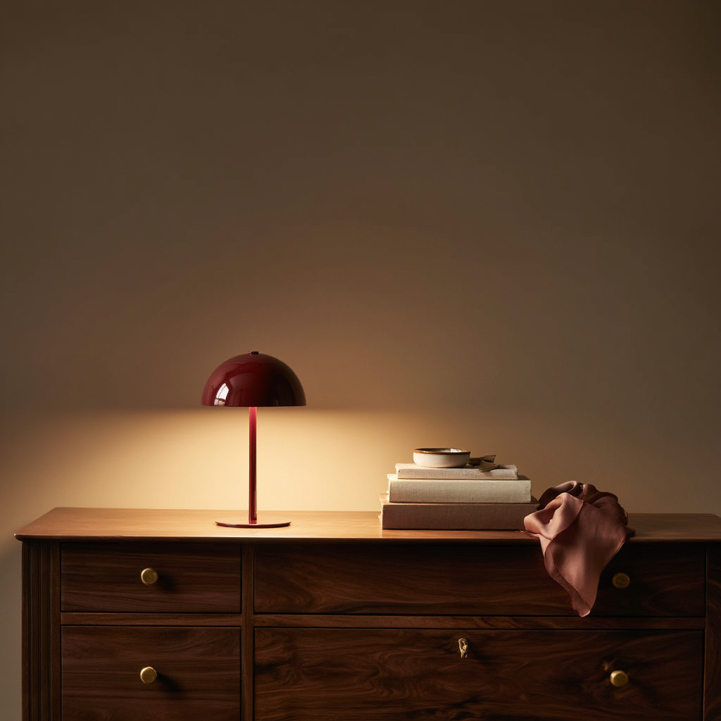 Trådløs LED-bordlampe i jern | Dæmpbar med touch og USB-C