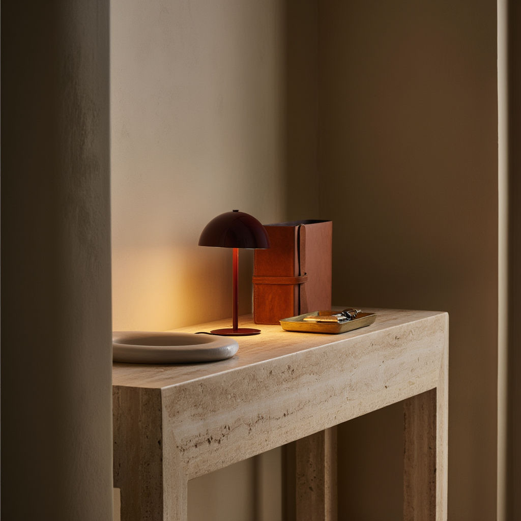 Trådløs LED-bordlampe i jern | Dæmpbar med touch og USB-C