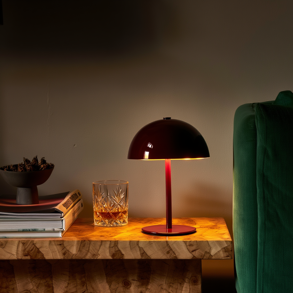 Trådløs LED-bordlampe i jern | Dæmpbar med touch og USB-C