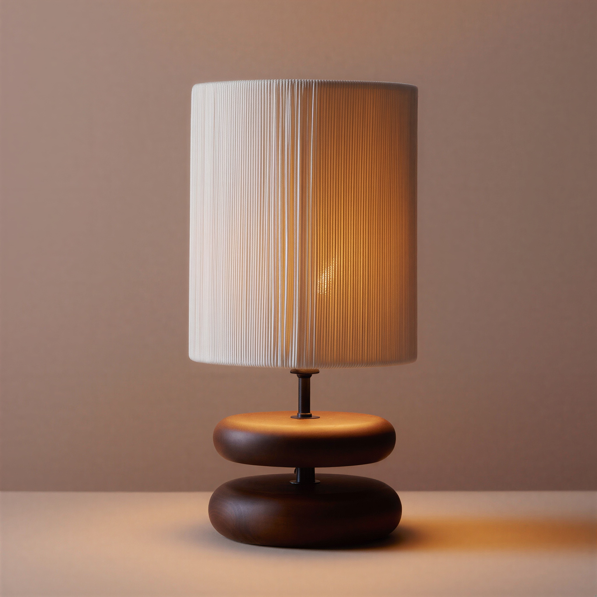 Bordslampa | Valnötsträ