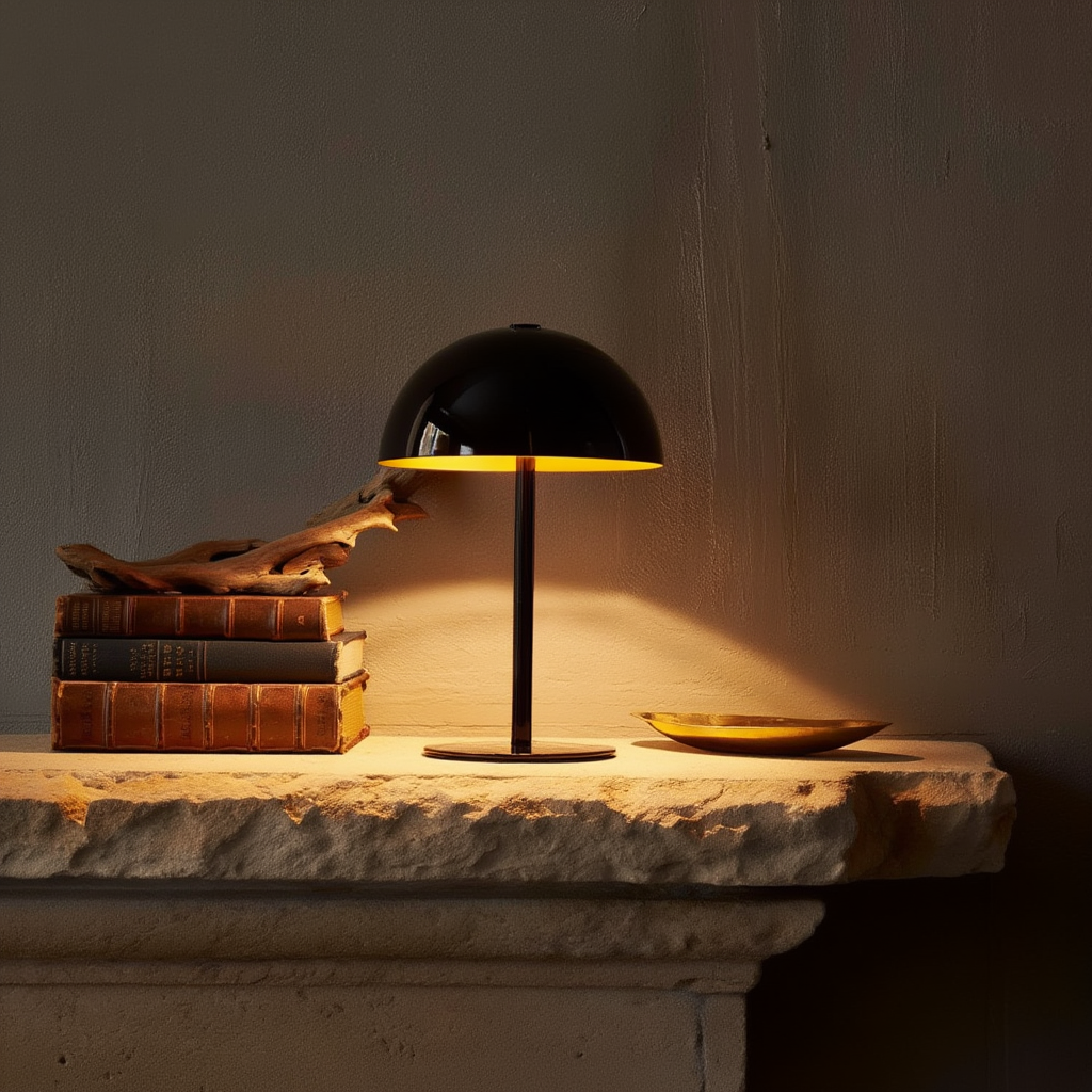 Trådløs LED-bordlampe i jern | Dæmpbar med touch og USB-C