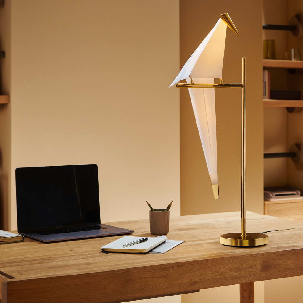 Bordslampa | Metall och akryl