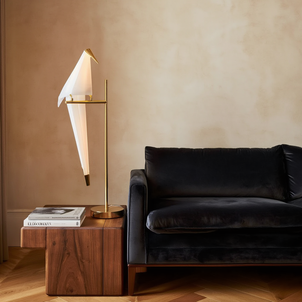 Bordslampa | Metall och akryl