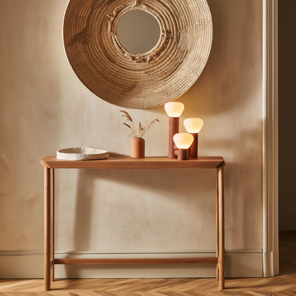 Bordslampa | Metall och glas