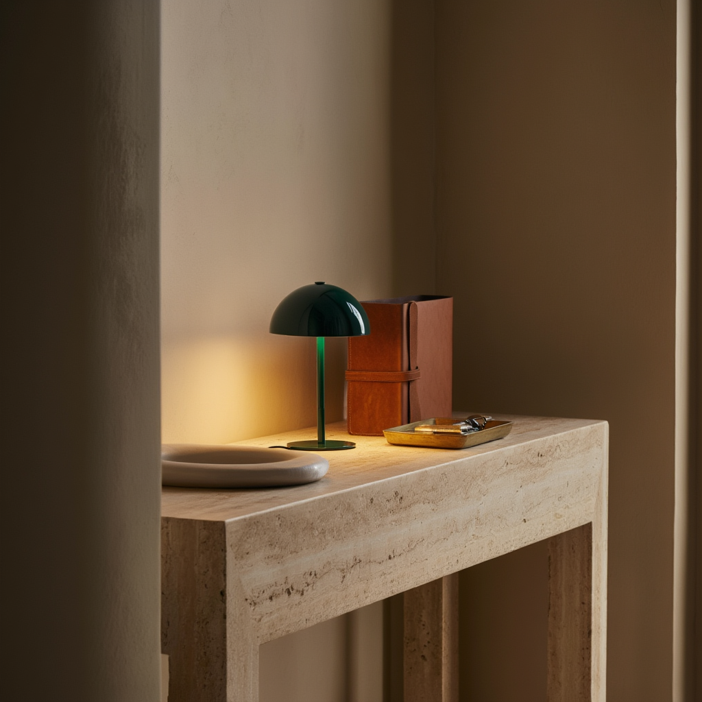 Trådløs LED-bordlampe i jern | Dæmpbar med touch og USB-C