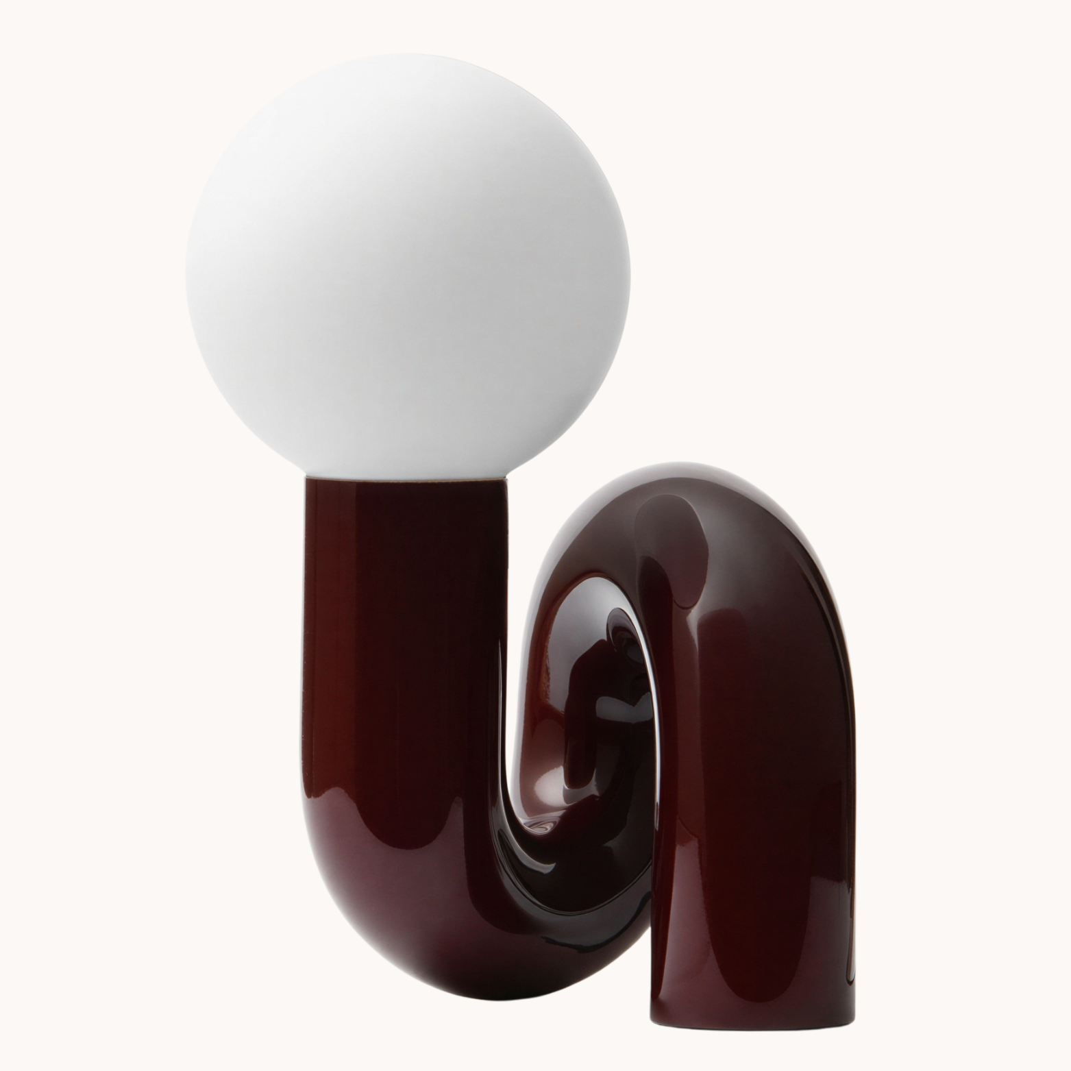 Bordslampa | Resin och frostat glas